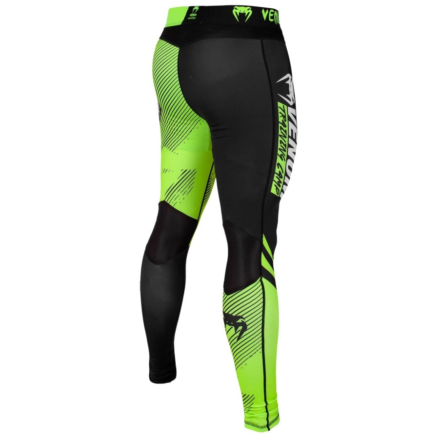 venum training camp 2.0 compression tights - blackneo yellow