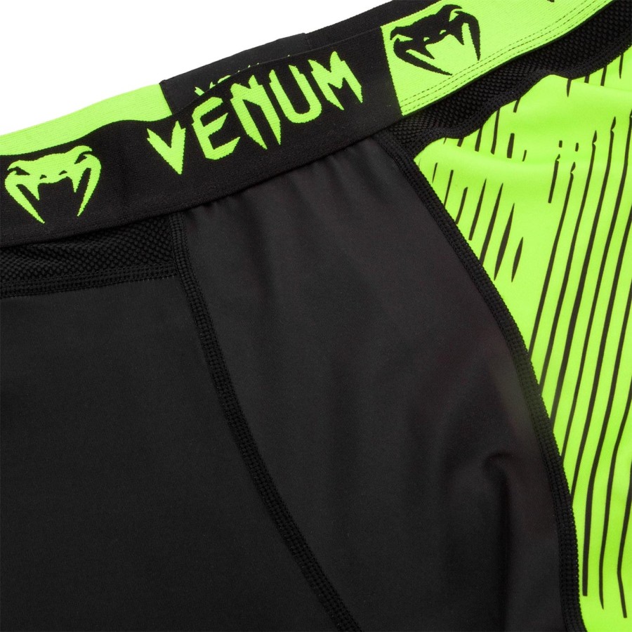venum training camp 2.0 compression tights - blackneo yellow