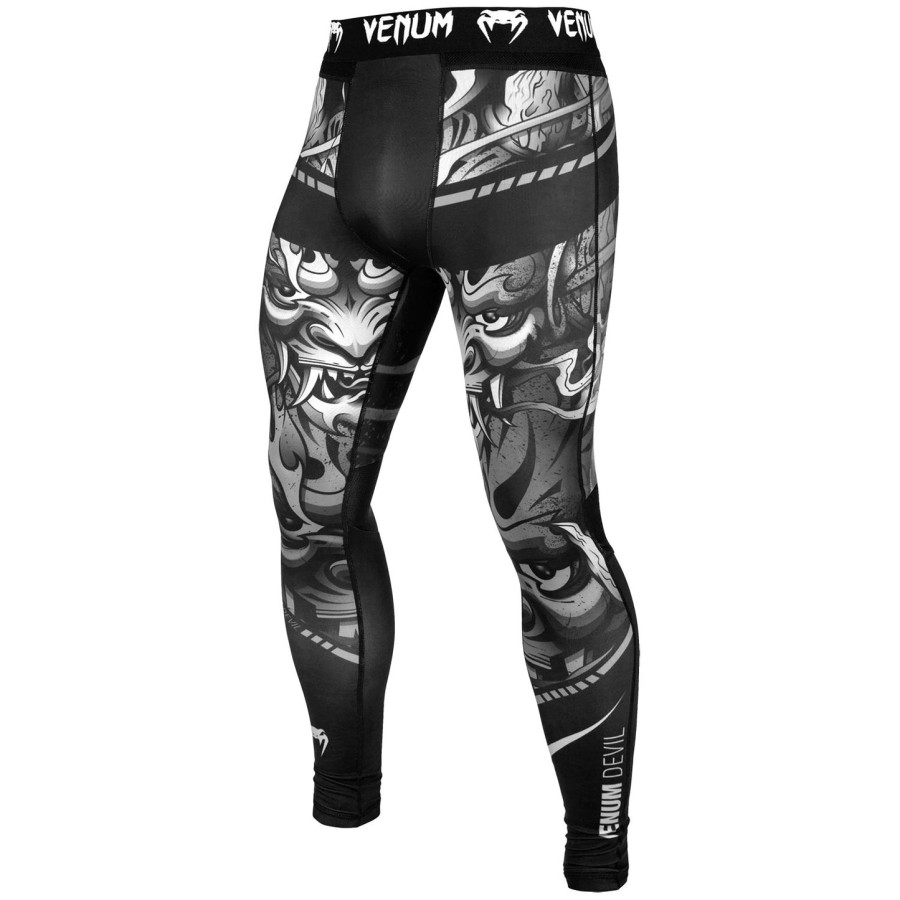 venum devil compression tights - whiteblack