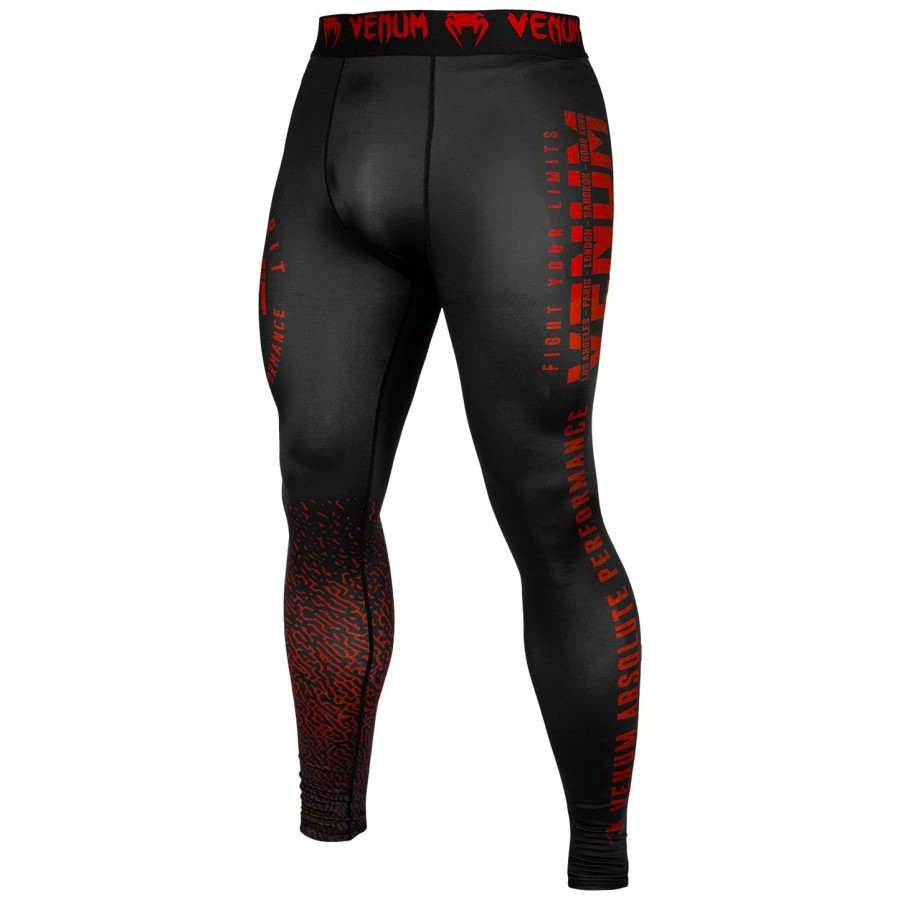 venum signature compression tights - blackred