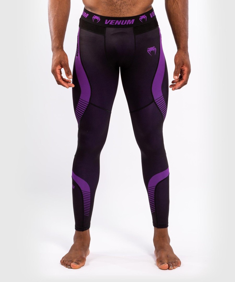 venum nogi 3.0 compression tights - blackpurple