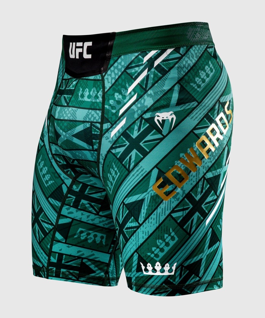 men ufc unrivaled by venum green leon edwards vale tudo short