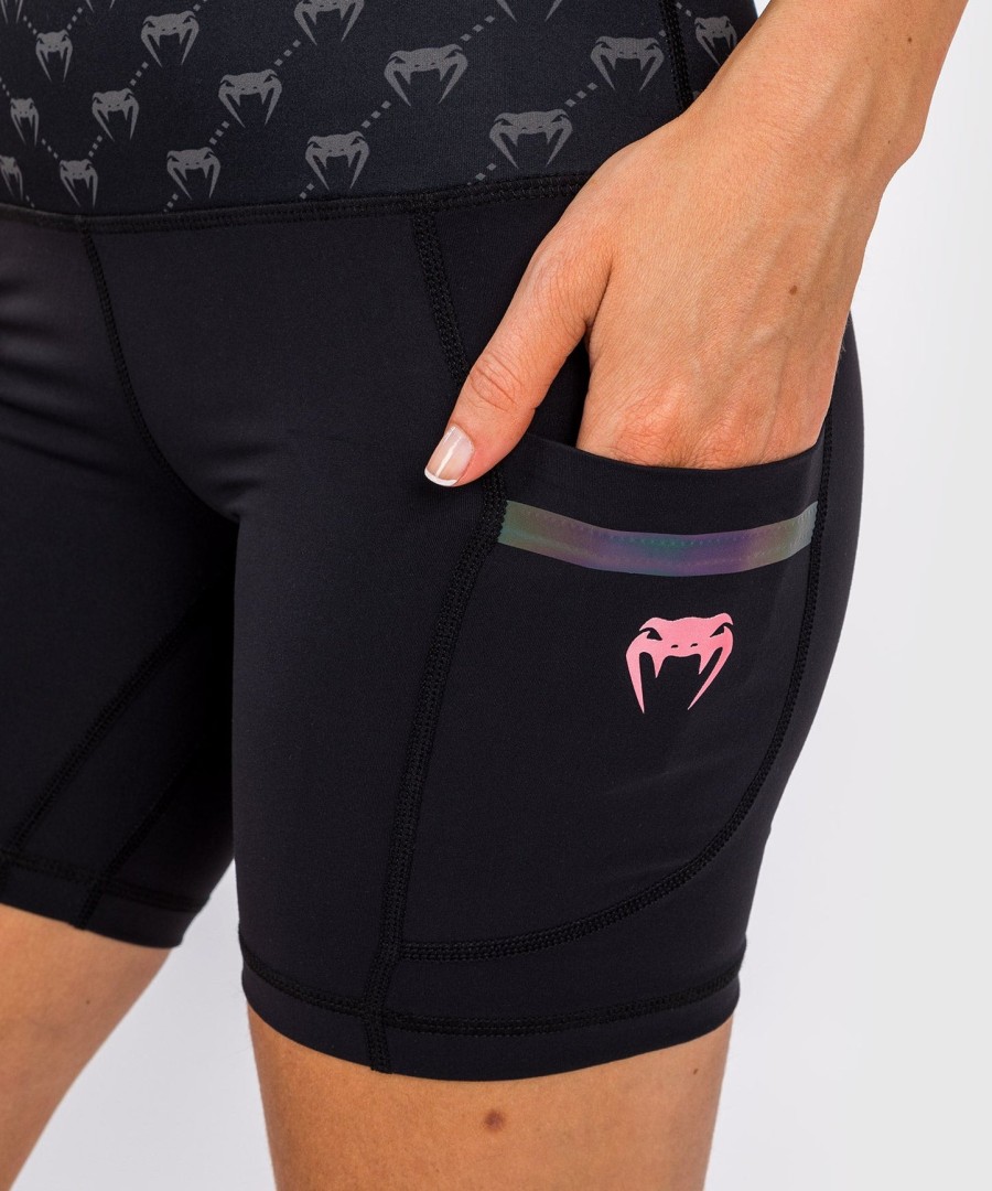 venum monogram compression shorts - for women - blackpink gold