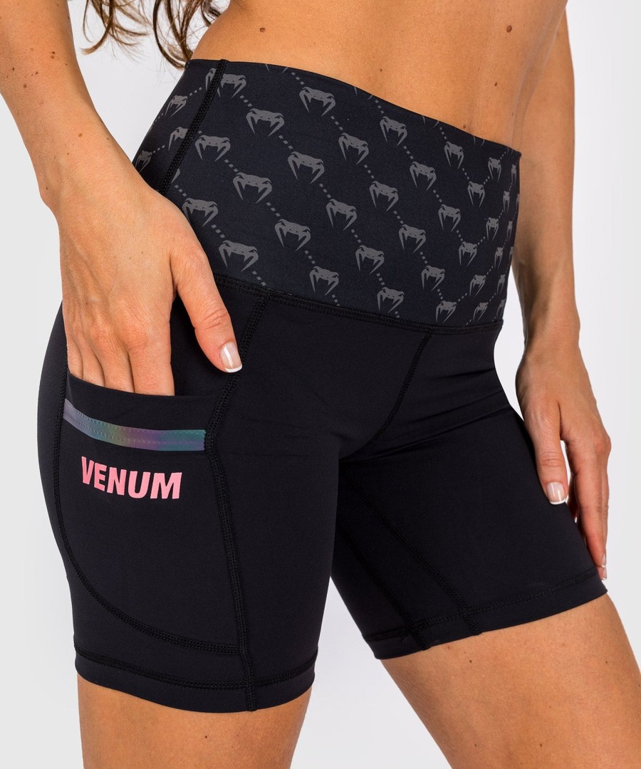 venum monogram compression shorts - for women - blackpink gold