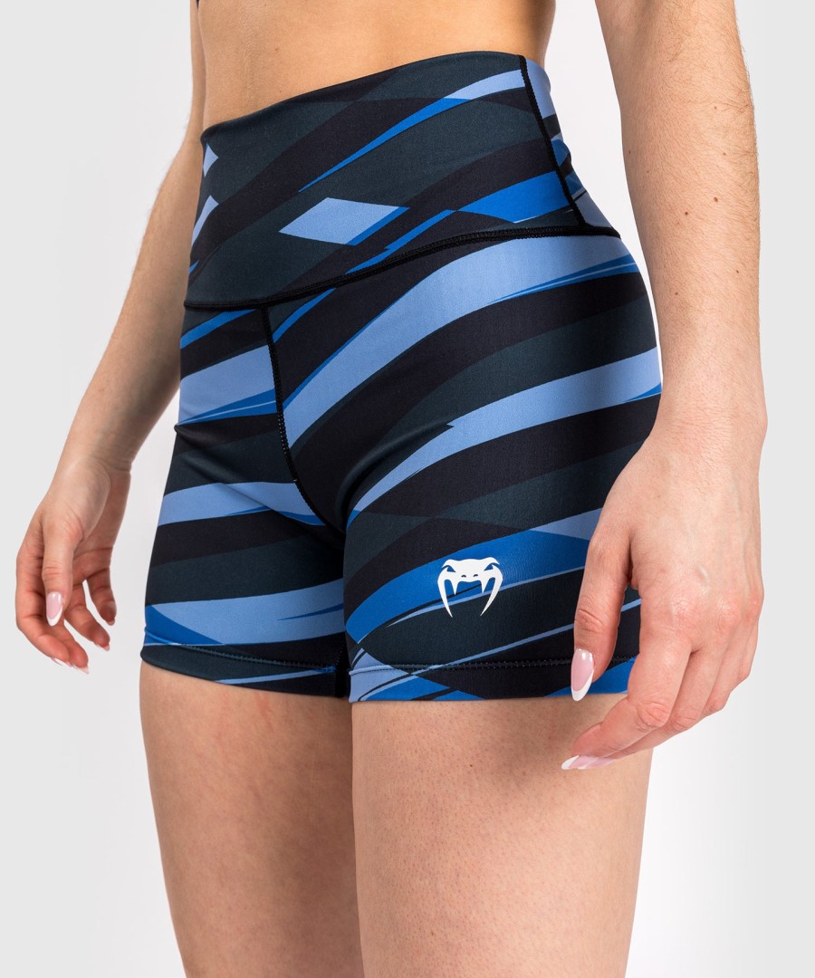 venum abyss women compression shorts – shadow blue