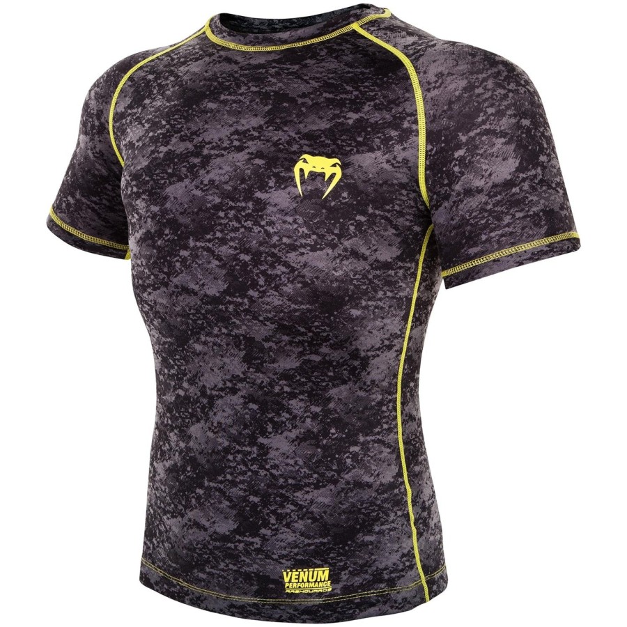 venum tramo rashguard - short sleeves - blackyellow