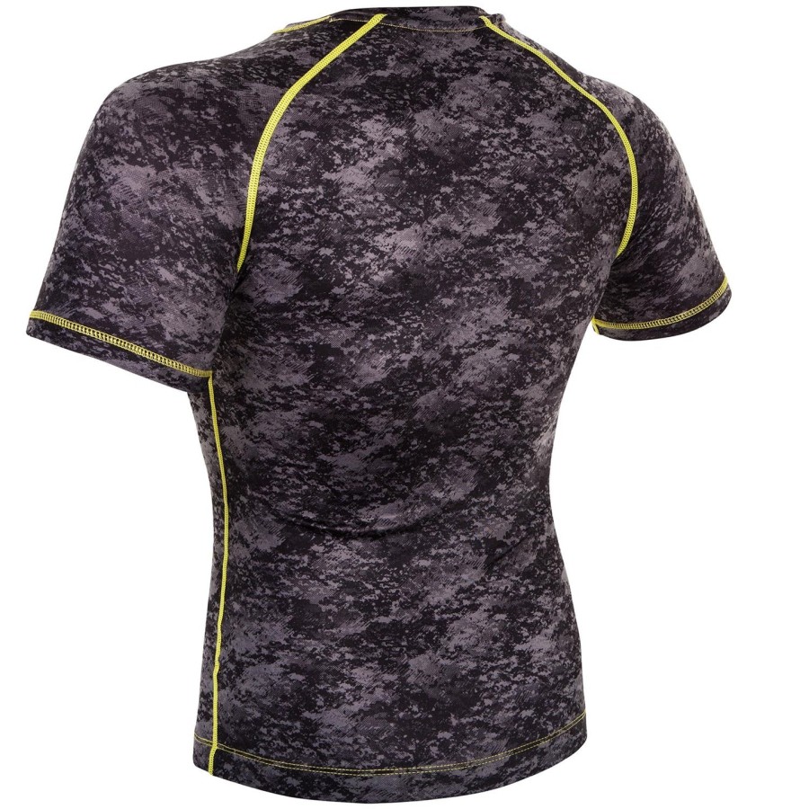 venum tramo rashguard - short sleeves - blackyellow