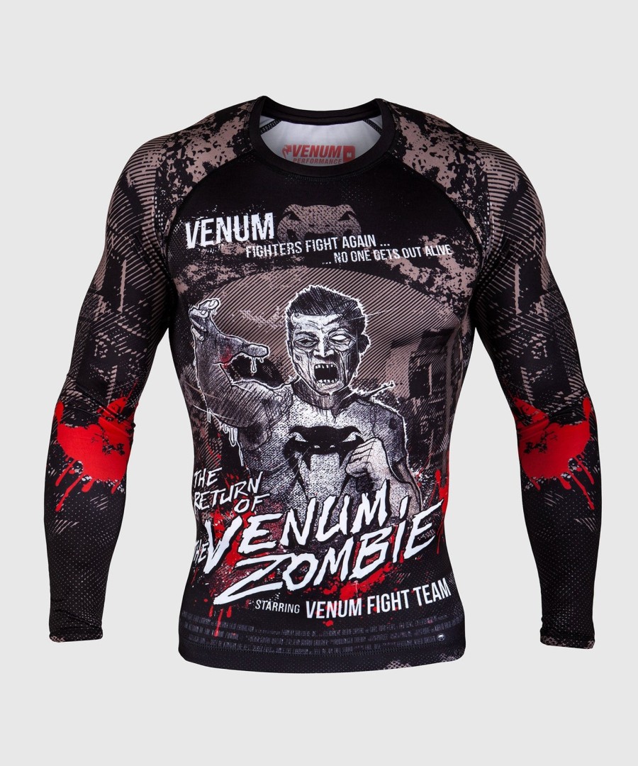 venum zombie return rashguard - long sleeves - black