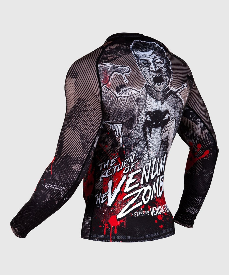 venum zombie return rashguard - long sleeves - black