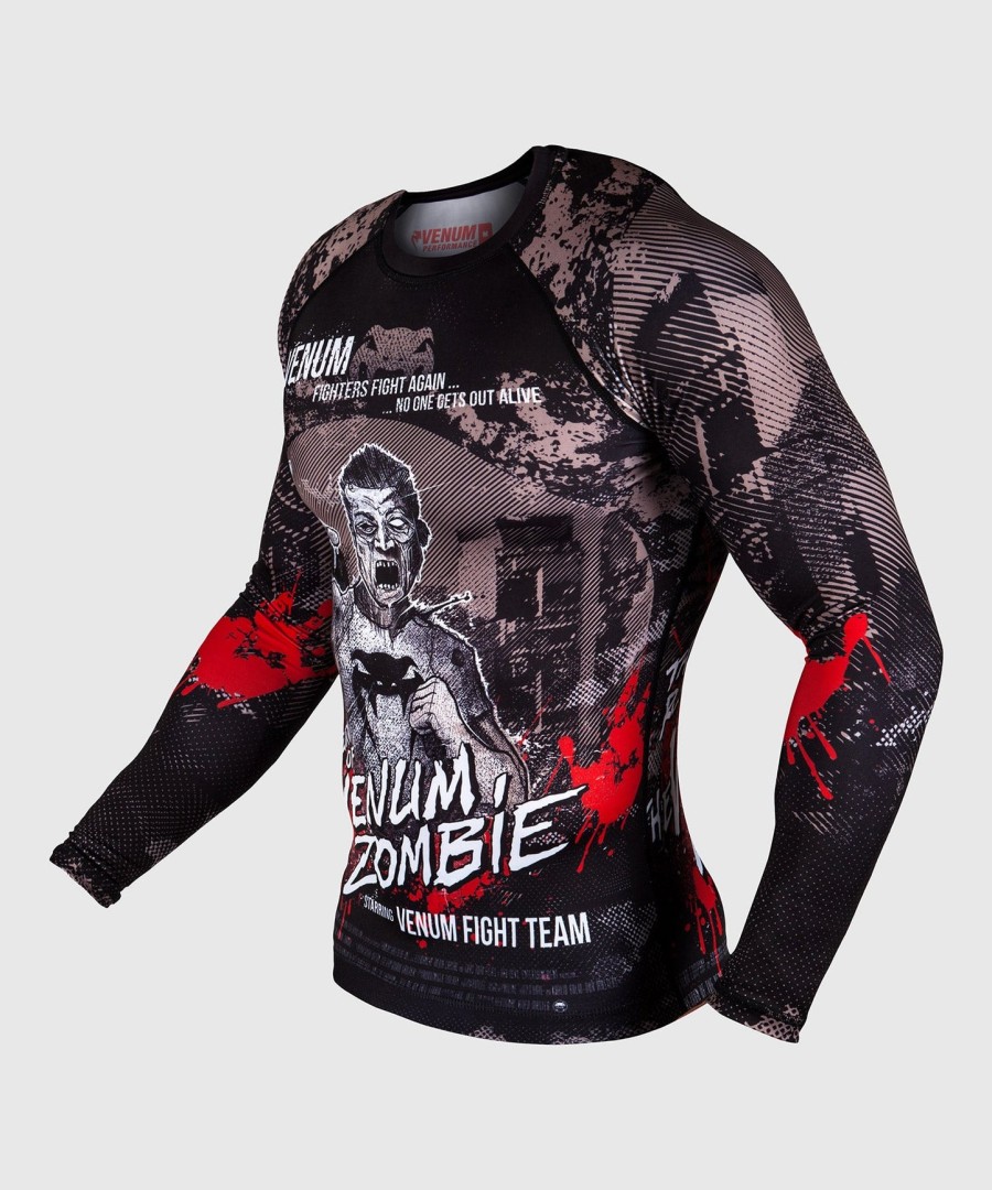 venum zombie return rashguard - long sleeves - black