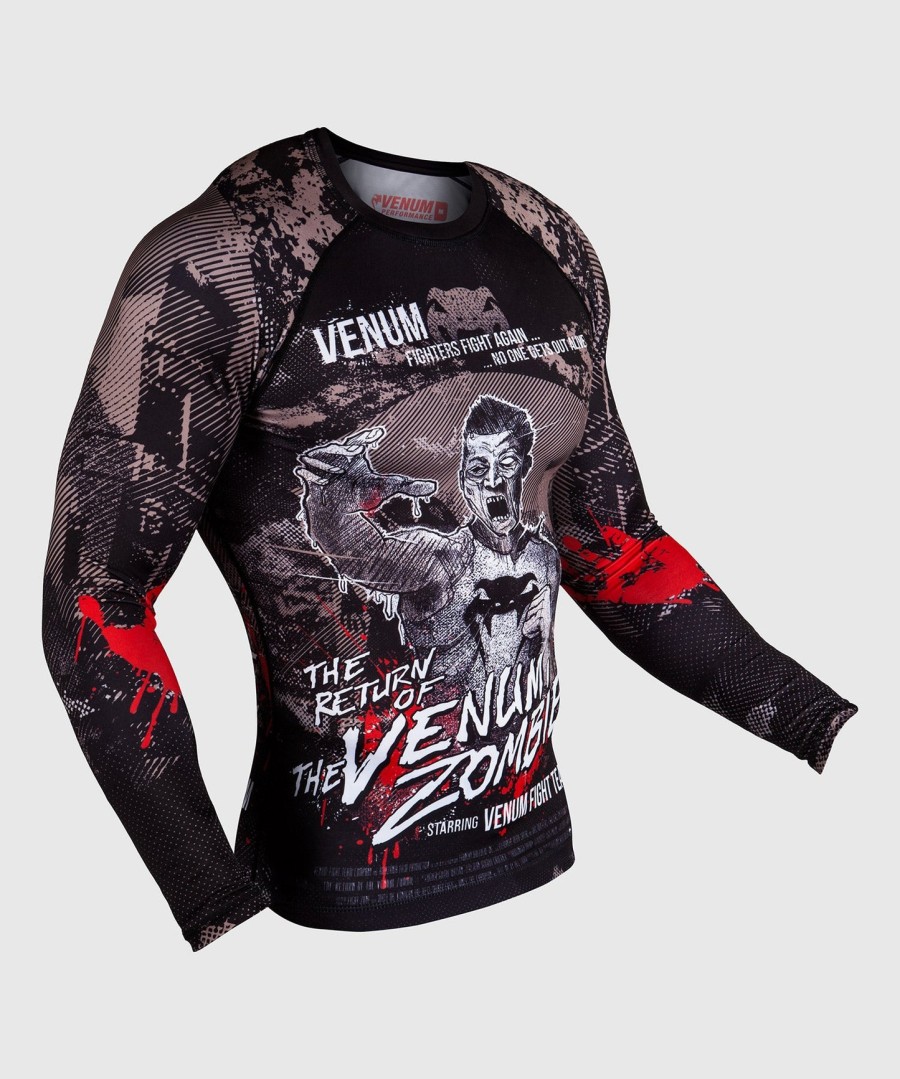 venum zombie return rashguard - long sleeves - black