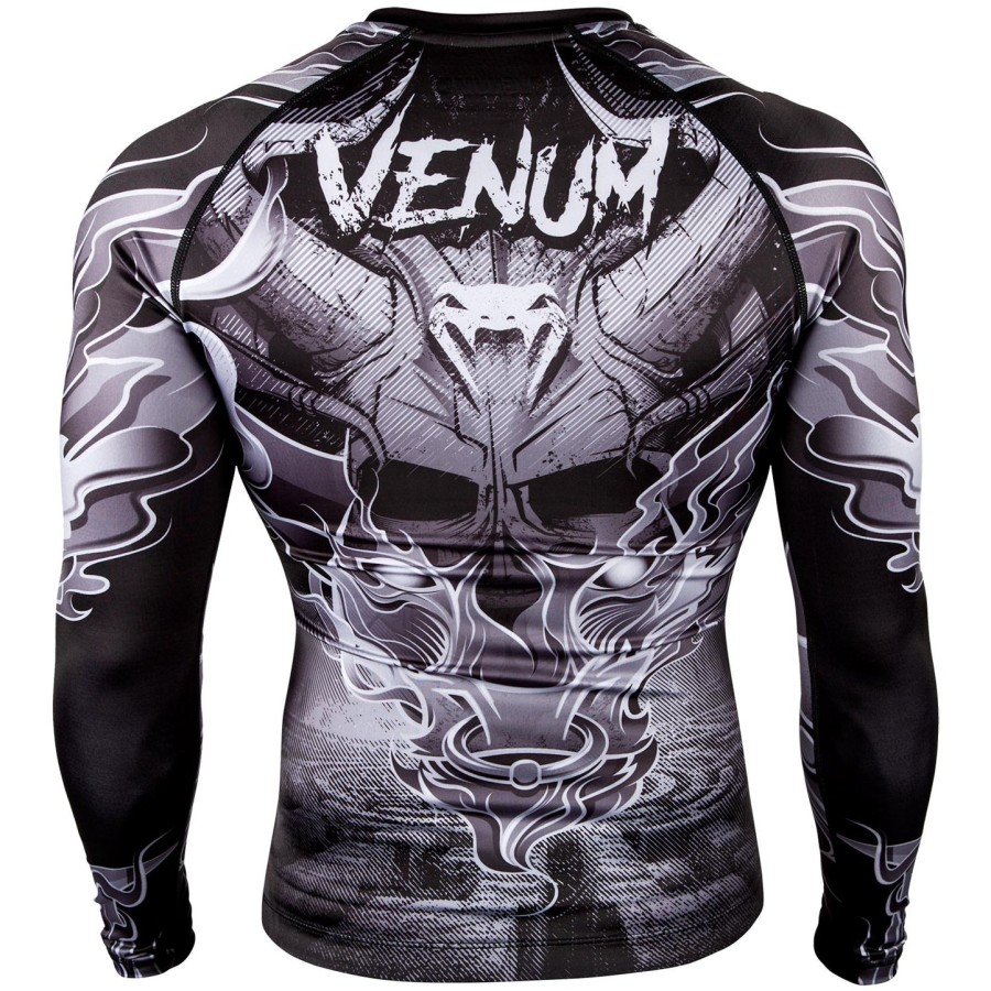 venum minotaurus rashguard - long sleeves - blackwhite