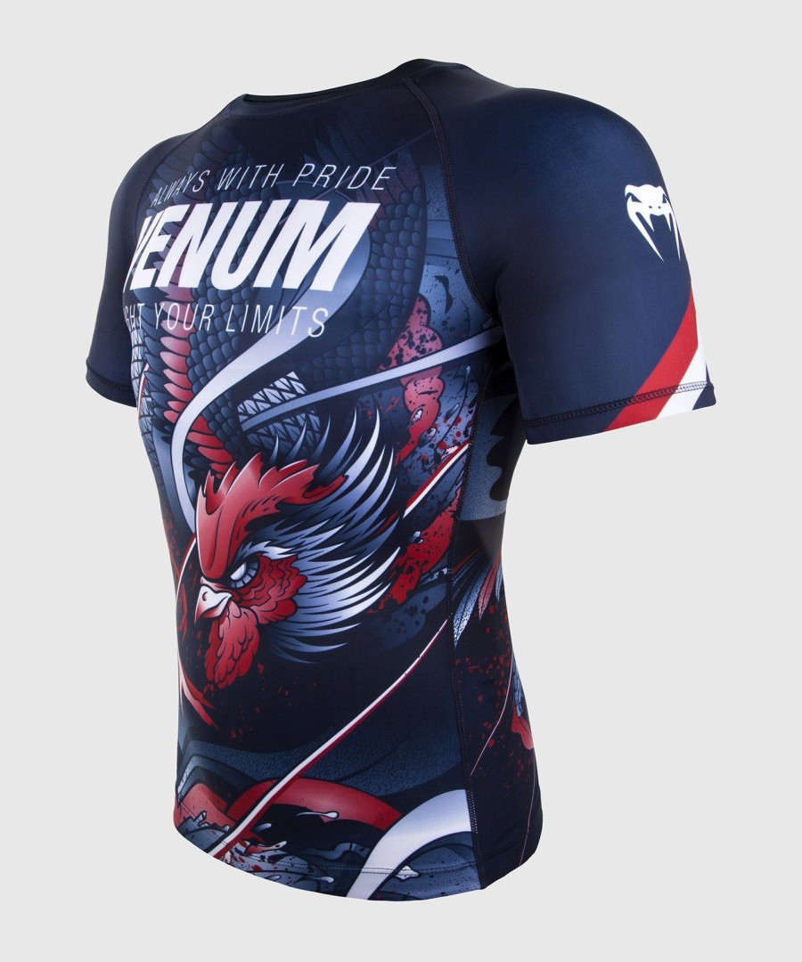 venum rooster rashguard - short sleeves - navy blueorange