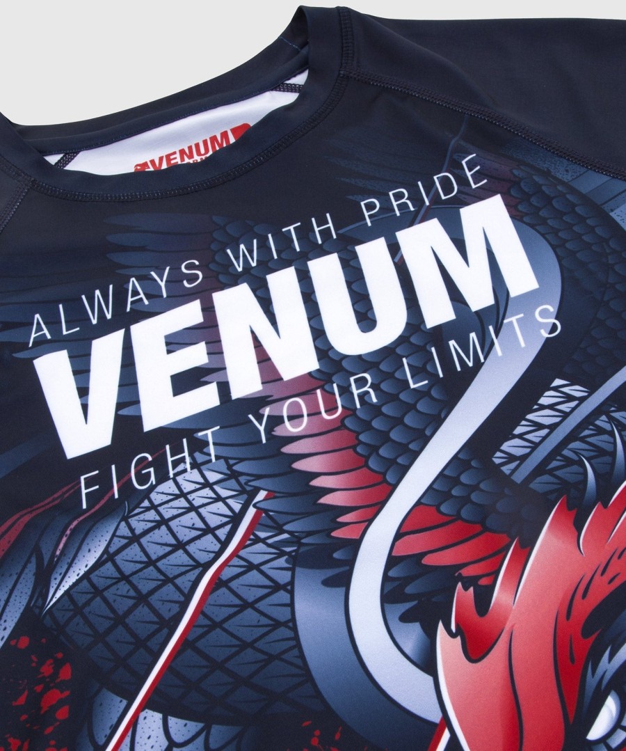 venum rooster rashguard - short sleeves - navy blueorange