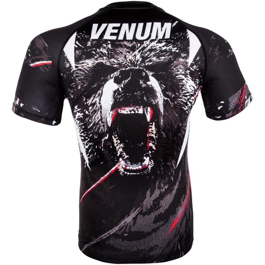 venum grizzli rashguard - short sleeves - blackwhite