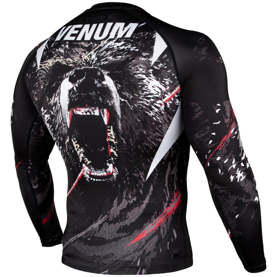 venum grizzli rashguard - long sleeves - blackwhite