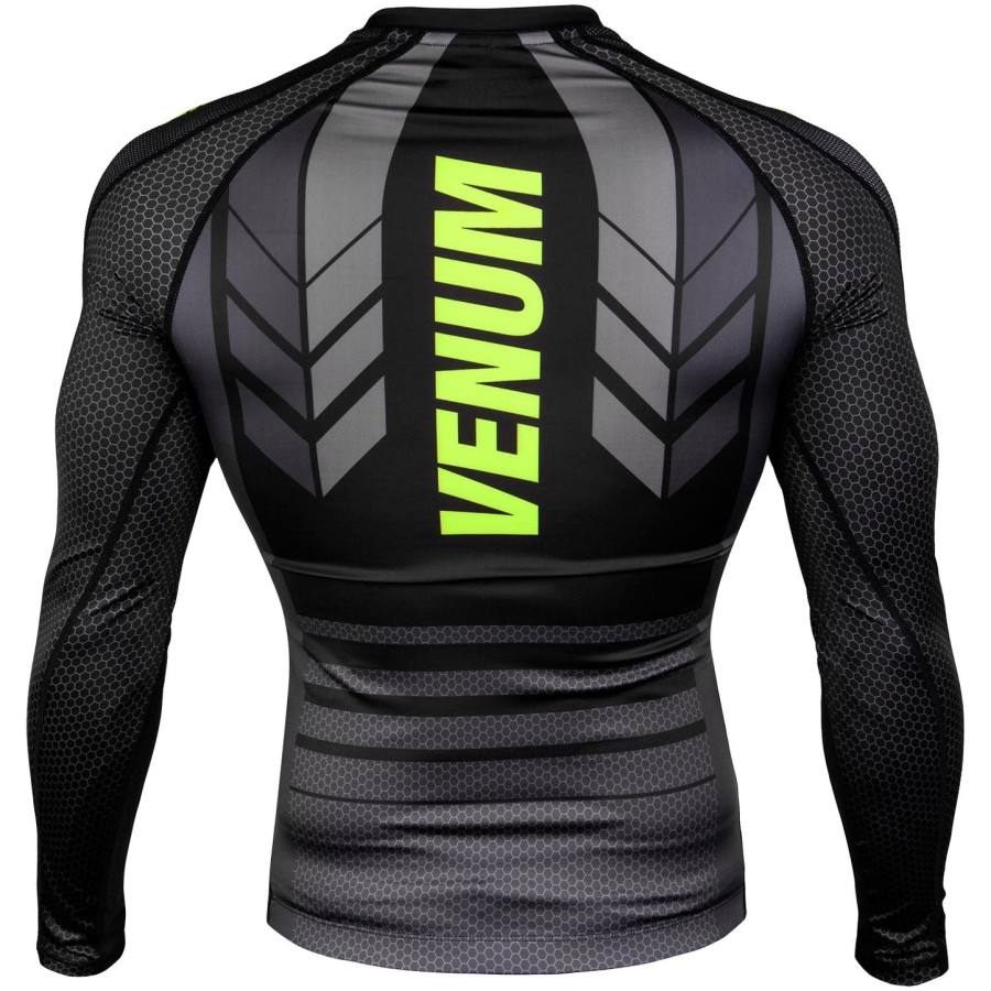 venum technical 2.0 rashguard long sleeves - blackyellow