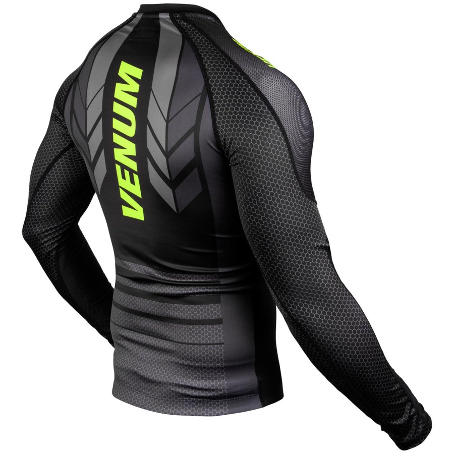 venum technical 2.0 rashguard long sleeves - blackyellow