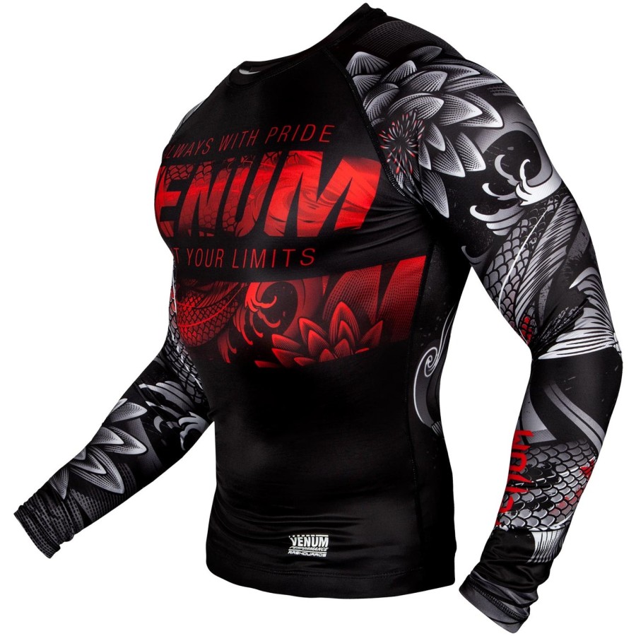 venum koi 2.0 rashguard - long sleeves - blackwhite