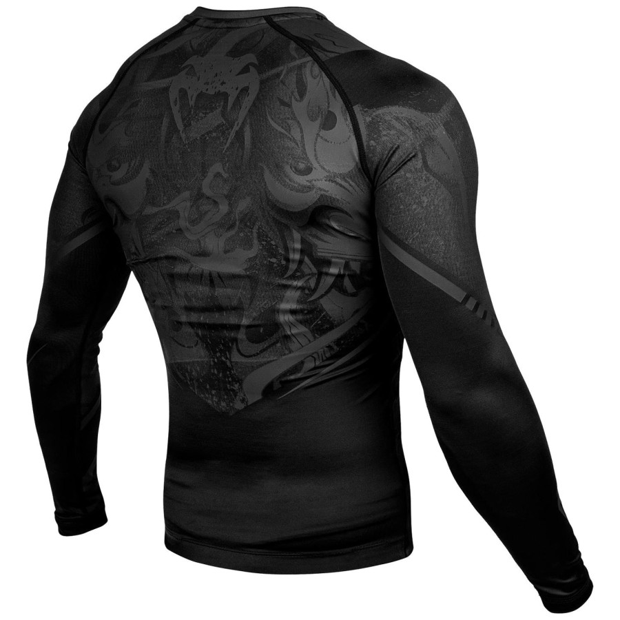 venum devil rashguard - long sleeves - blackblack