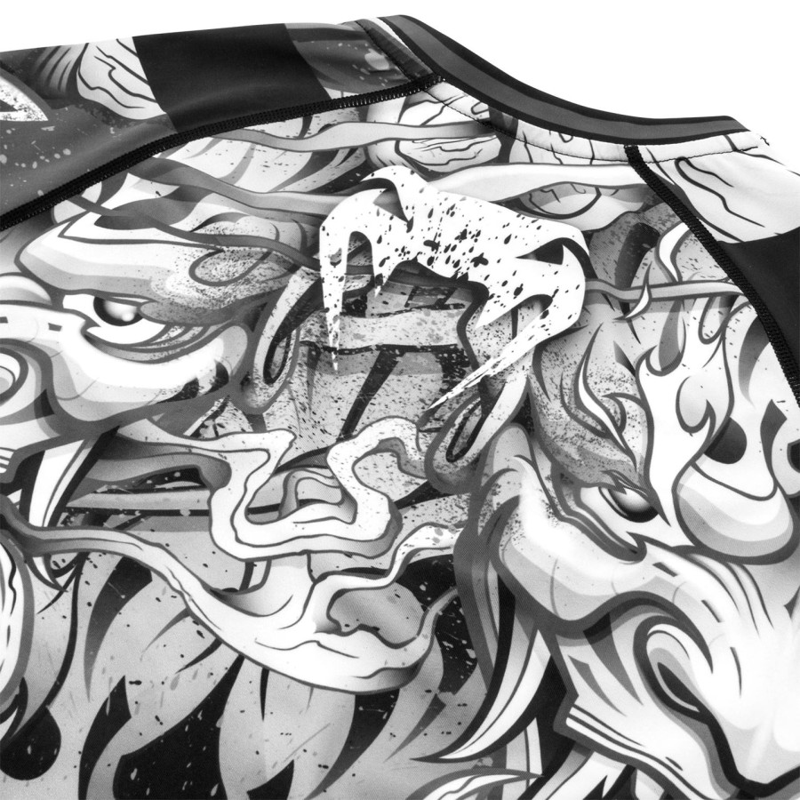 venum devil rashguard - long sleeves - whiteblack