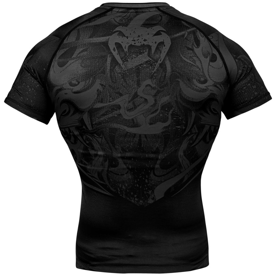 venum devil rashguard - short sleeves - blackblack