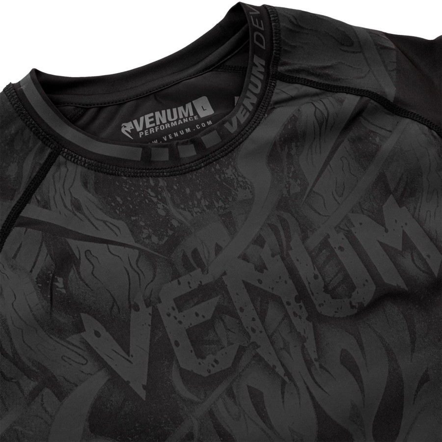 venum devil rashguard - short sleeves - blackblack