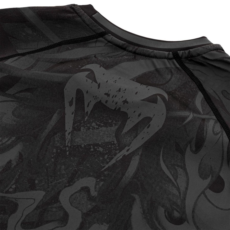 venum devil rashguard - short sleeves - blackblack