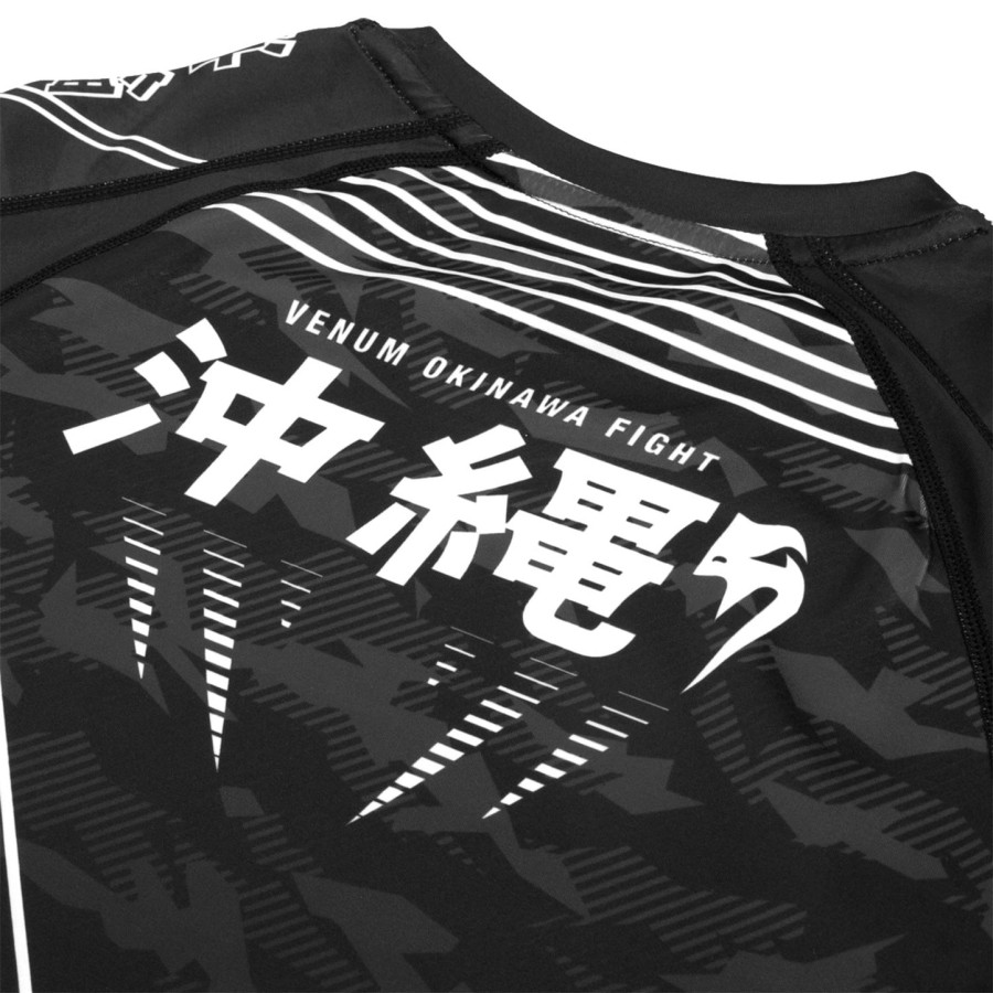 venum okinawa 2.0 rashguard - short sleeves - blackwhite