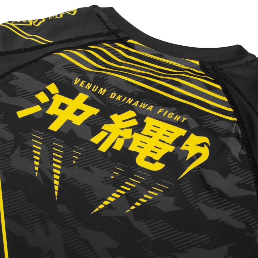 venum okinawa 2.0 rashguard - long sleeves - blackyellow