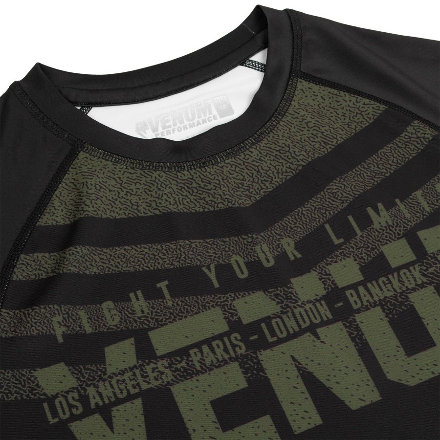 venum signature rashguard - long sleeves - blackkhaki - exclusive