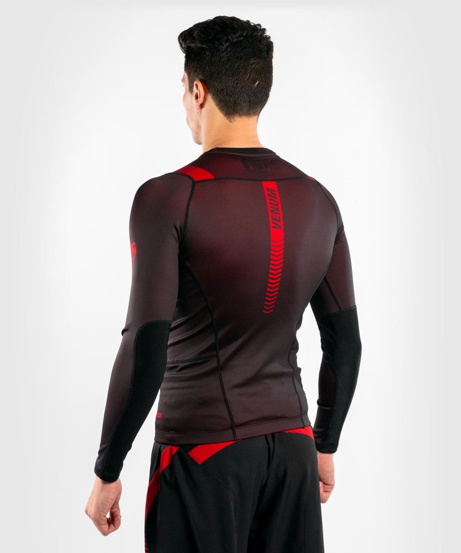 venum nogi 3.0 rashguard - long sleeves - blackred