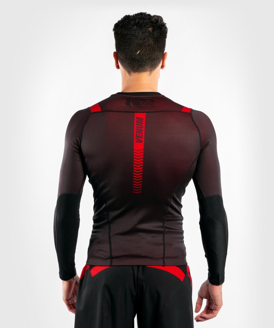 venum nogi 3.0 rashguard - long sleeves - blackred