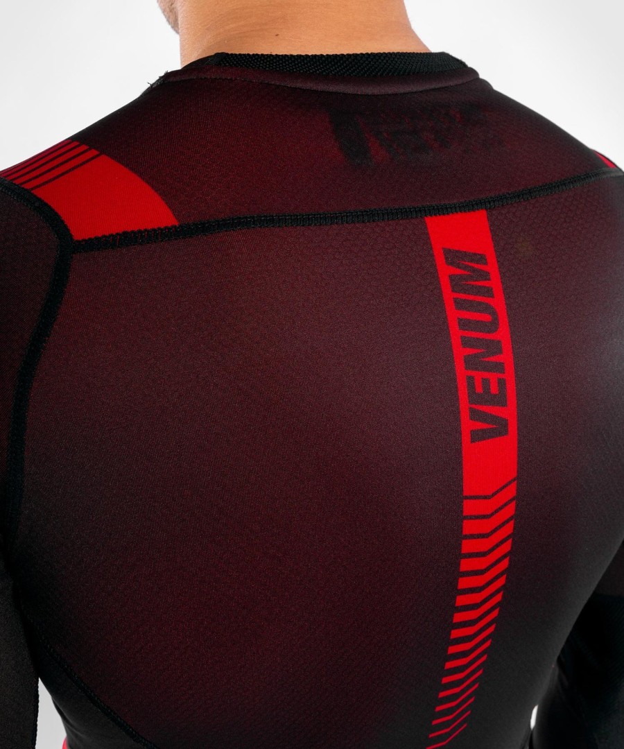 venum nogi 3.0 rashguard - long sleeves - blackred