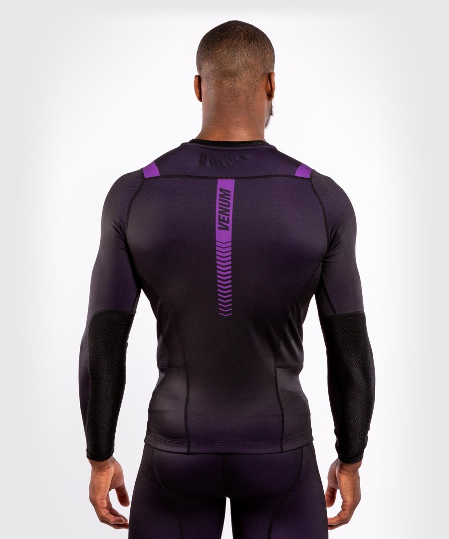 venum nogi 3.0 rashguard - long sleeves - blackpurple