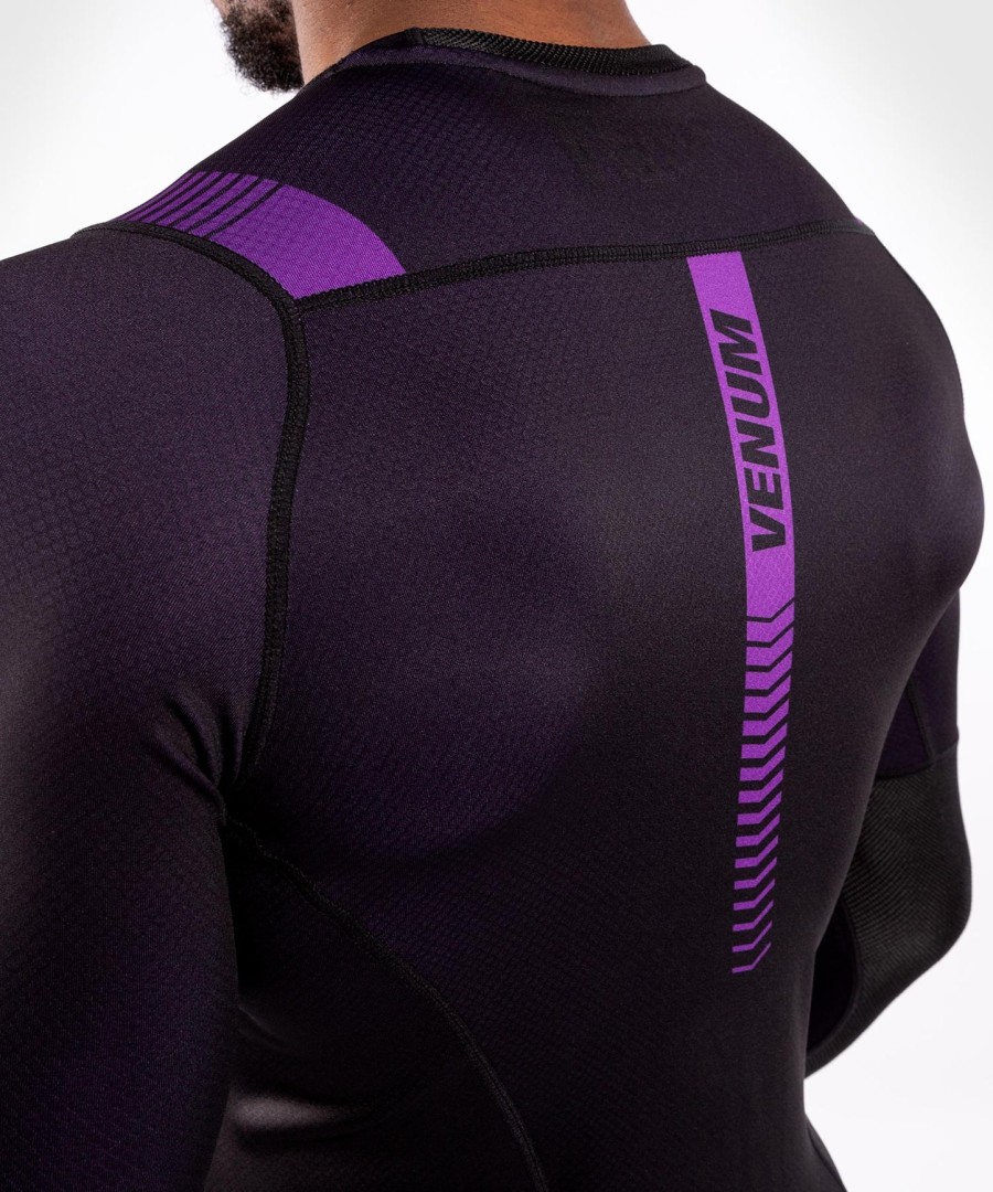 venum nogi 3.0 rashguard - long sleeves - blackpurple