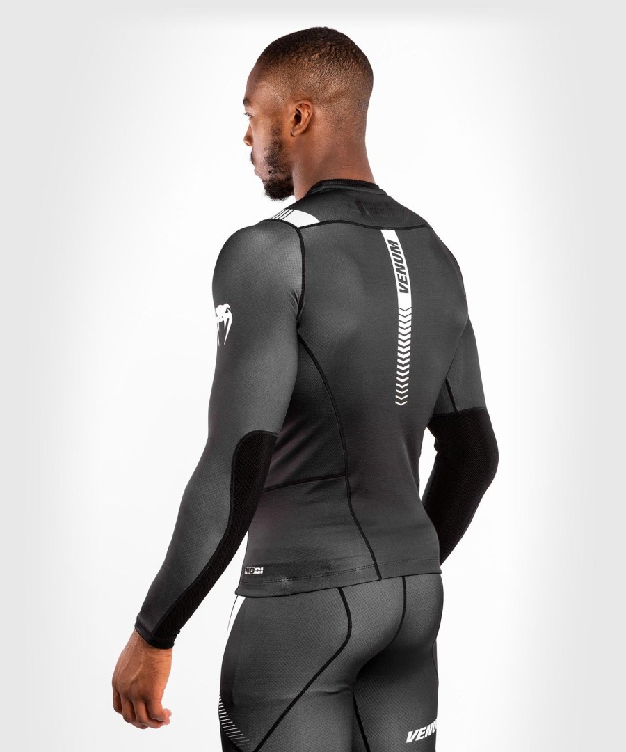 venum nogi 3.0 rashguard - long sleeves - blackwhite