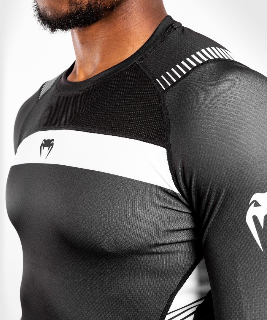 venum nogi 3.0 rashguard - long sleeves - blackwhite