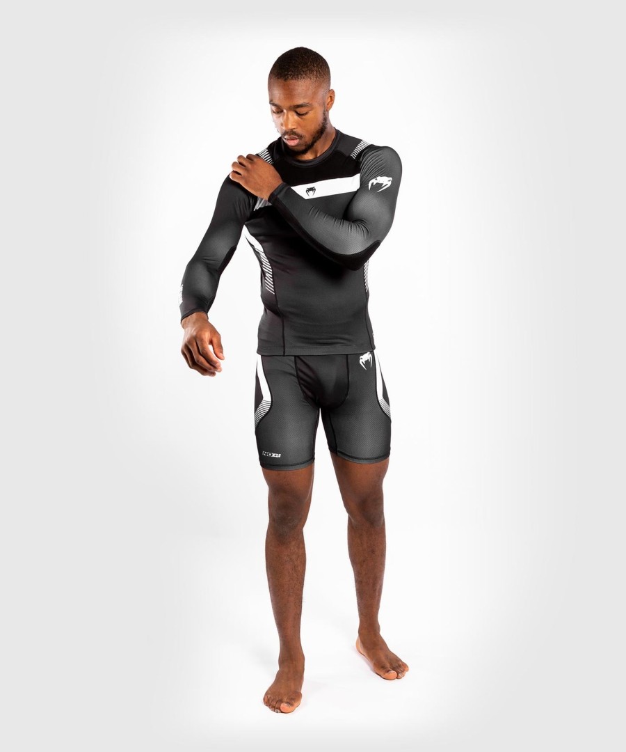 venum nogi 3.0 rashguard - long sleeves - blackwhite