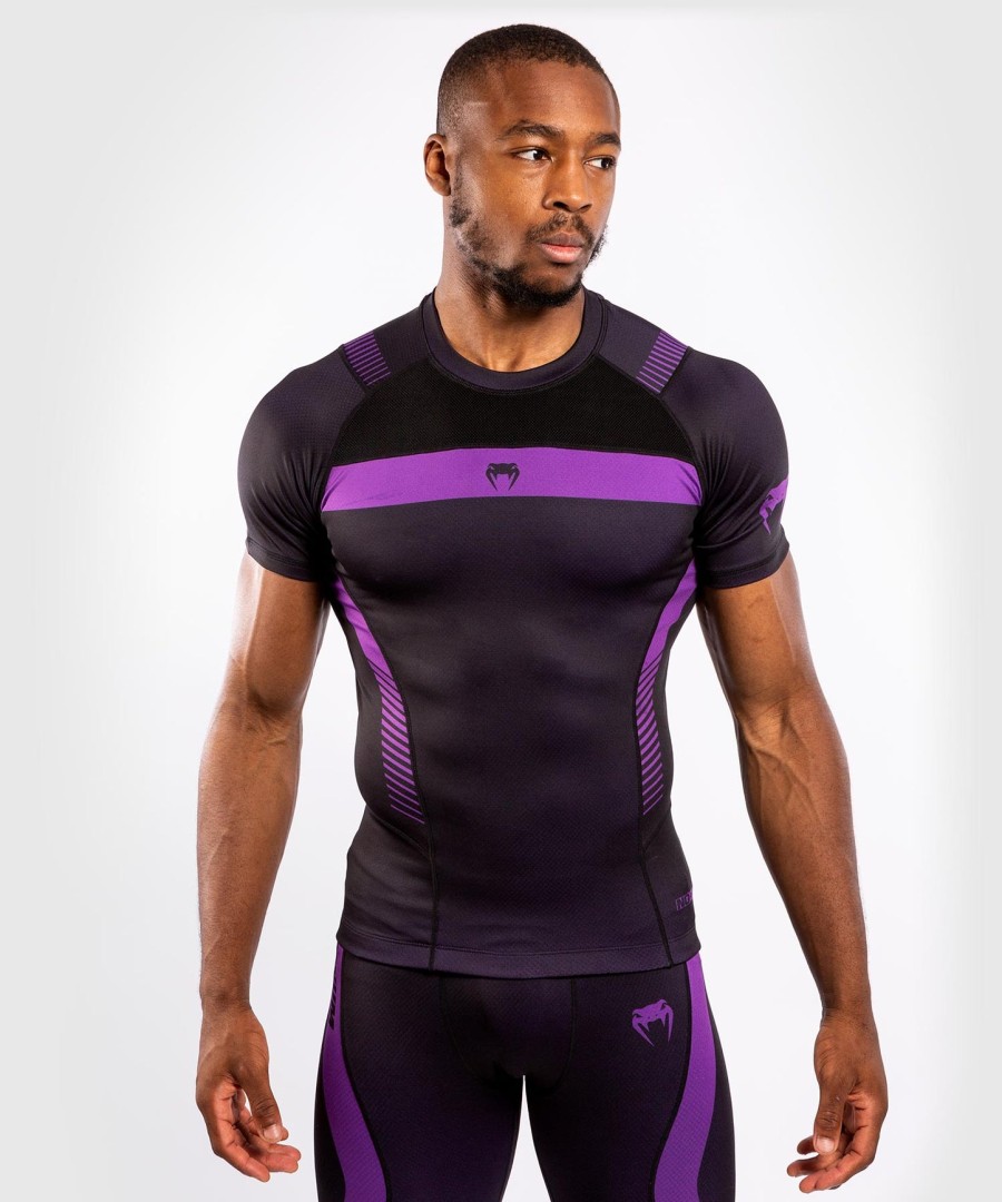venum nogi 3.0 rashguard - short sleeves - blackpurple