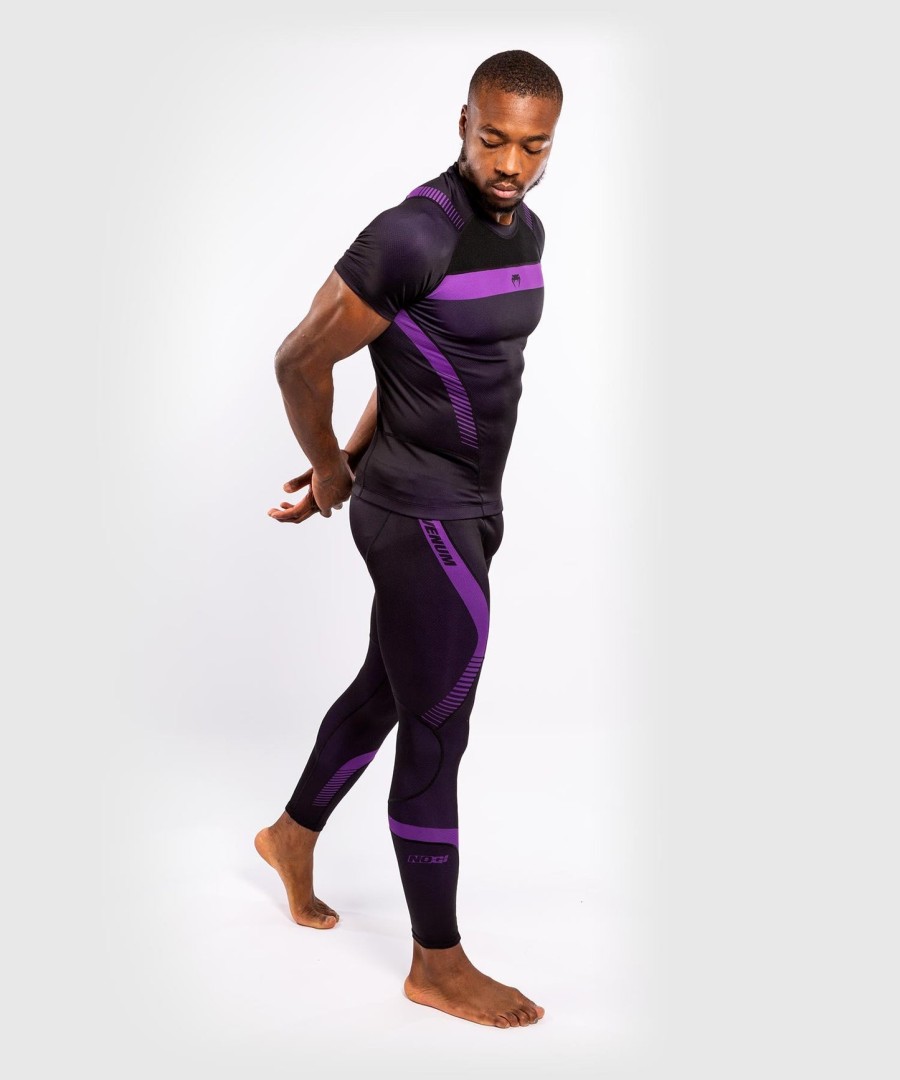 venum nogi 3.0 rashguard - short sleeves - blackpurple