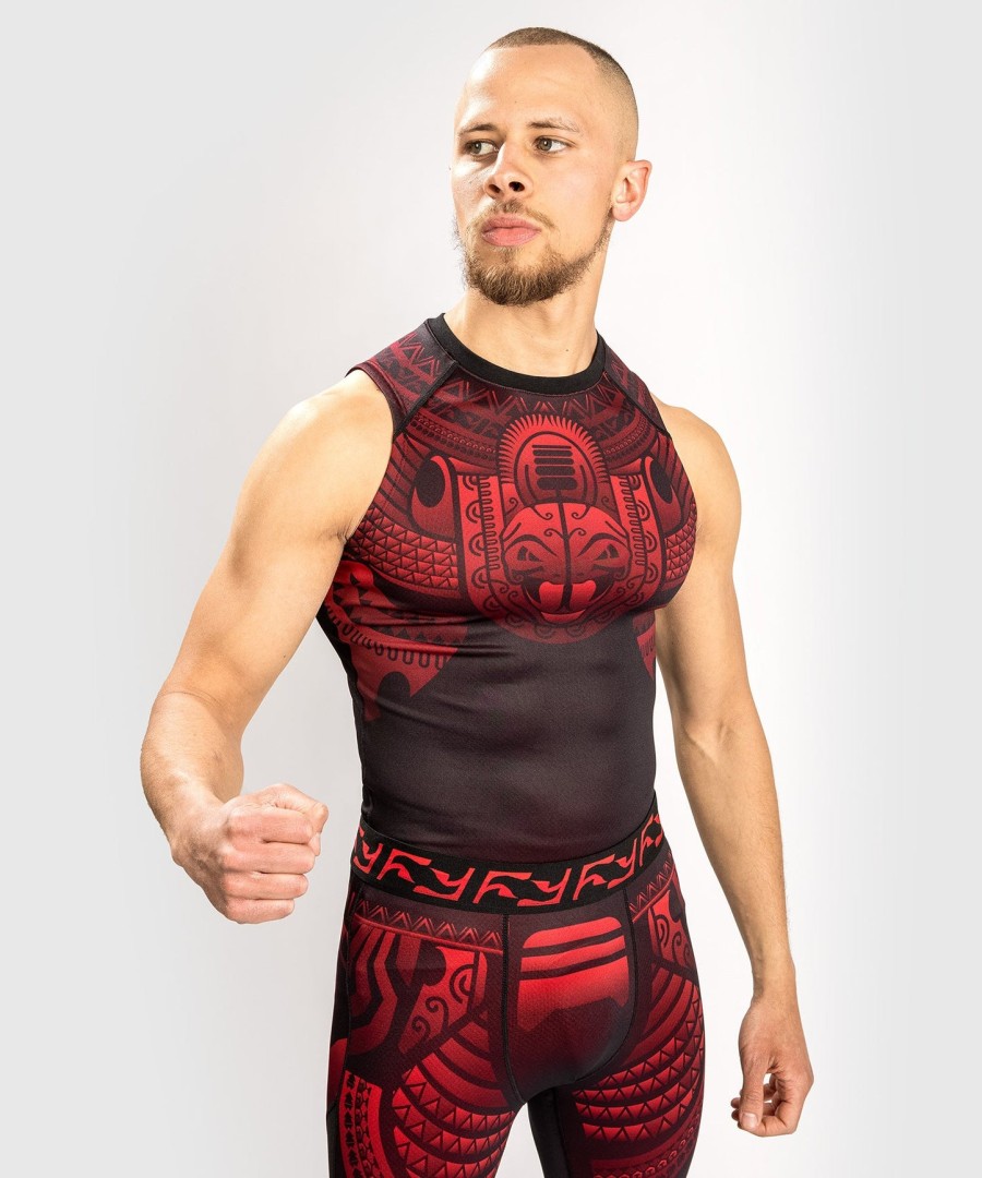 venum nakahi rashguard - sleeveless - blackred