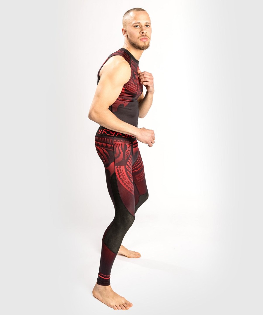 venum nakahi rashguard - sleeveless - blackred