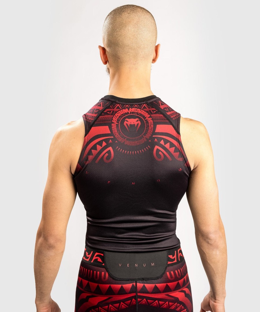 venum nakahi rashguard - sleeveless - blackred