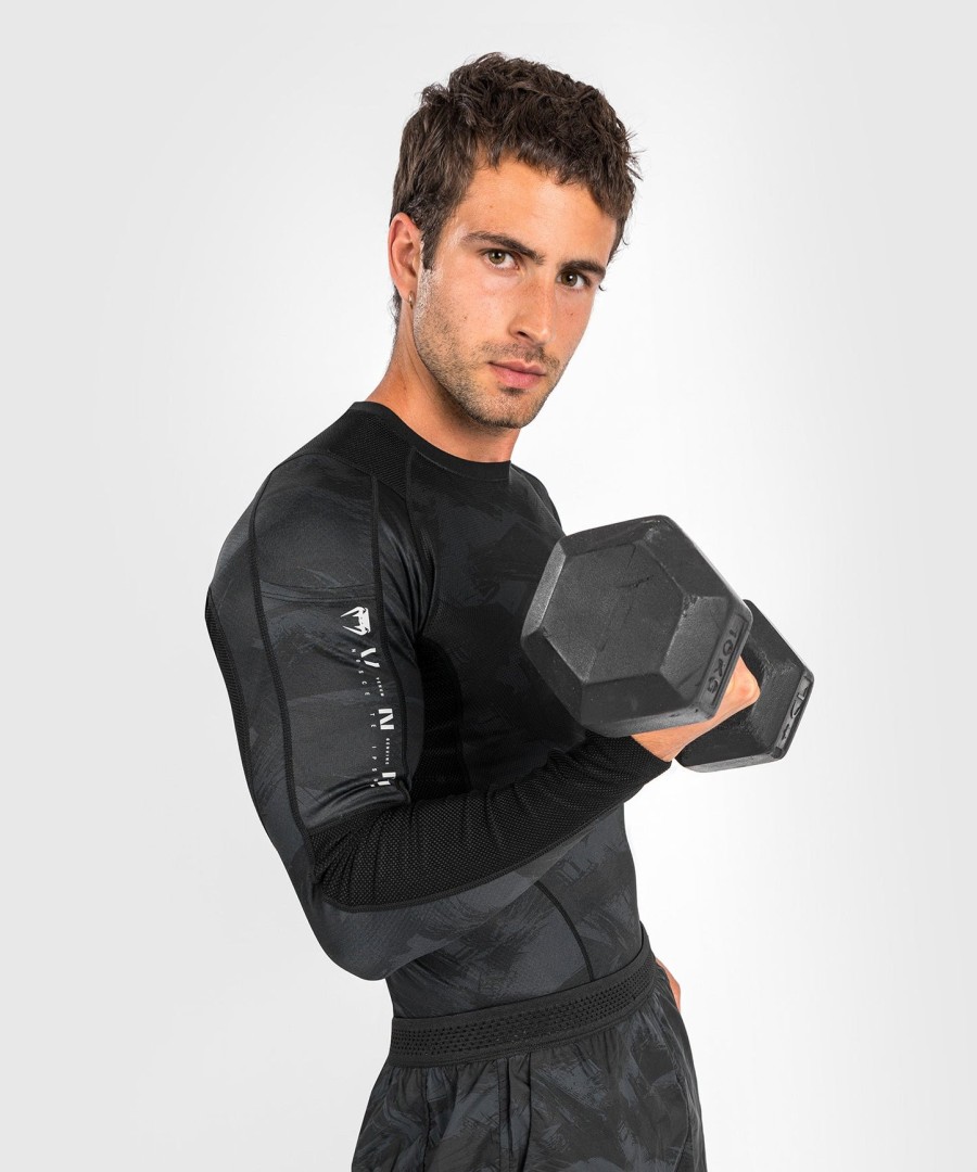 venum electron 3.0 rashguard - long sleeves - black