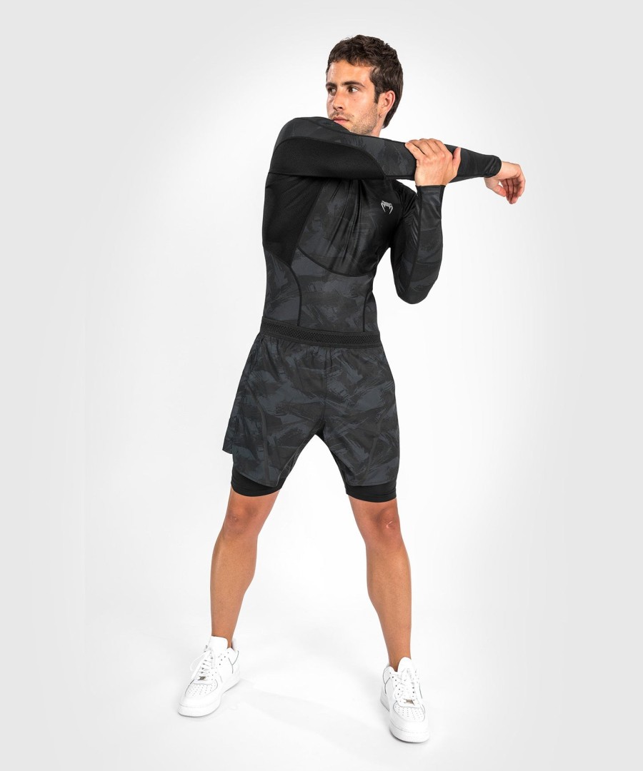 venum electron 3.0 rashguard - long sleeves - black
