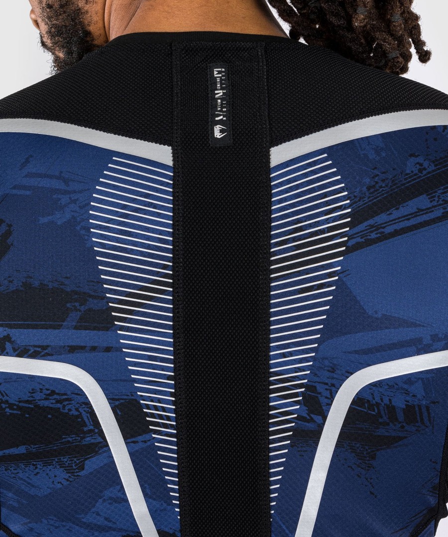 venum electron 3.0 long sleeve rashguard - navy