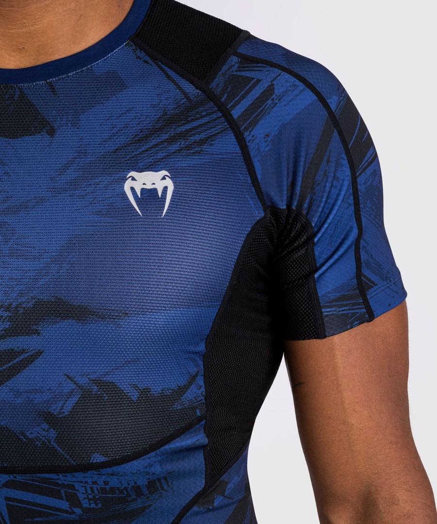 venum electron 3.0 short sleeve rashguard - navy