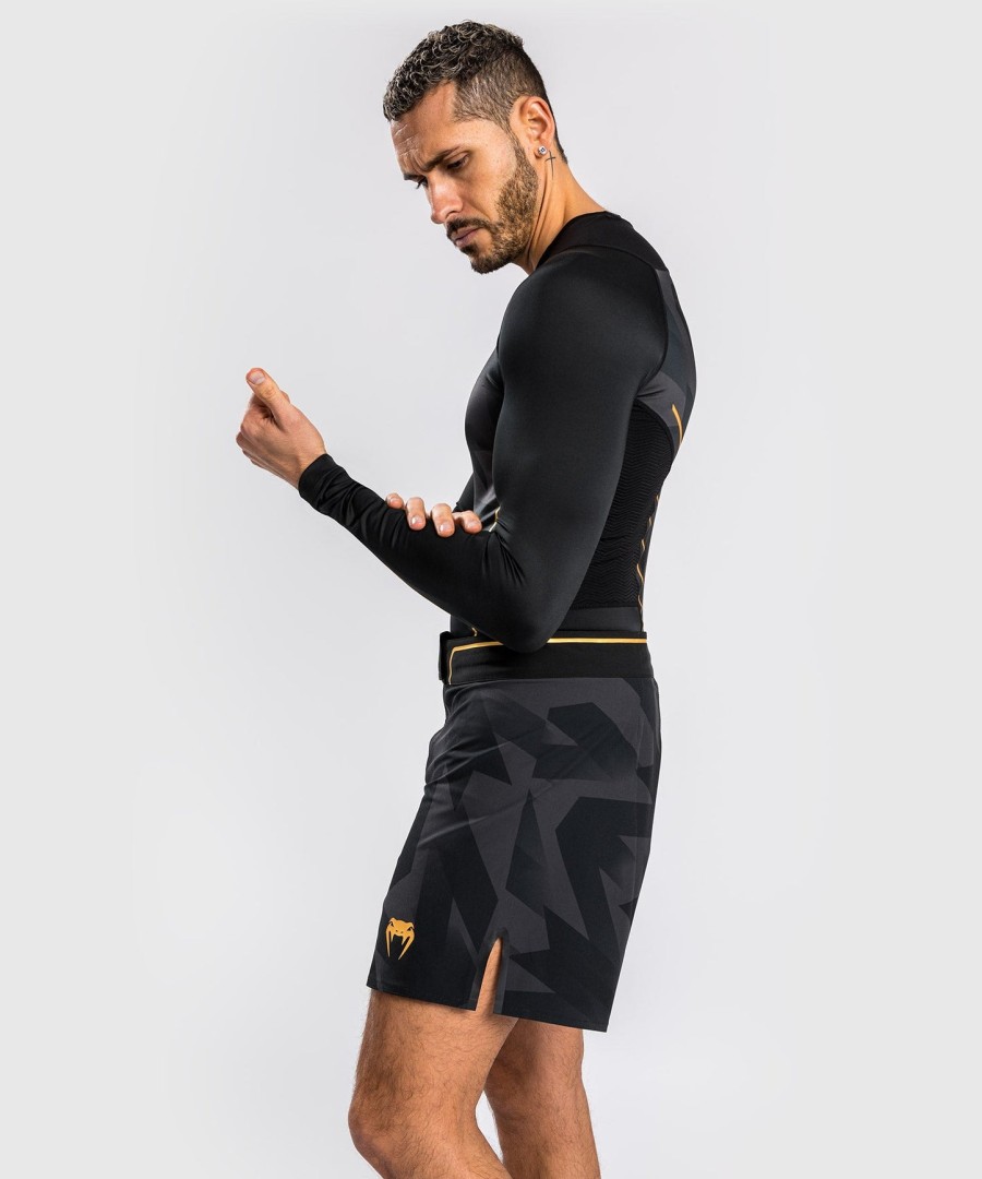 venum razor rashguard long sleeves - blackgold