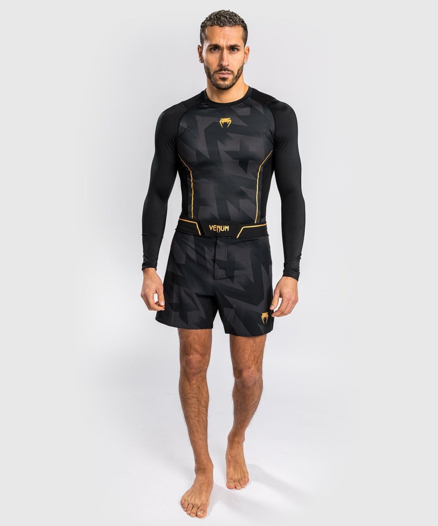 venum razor rashguard long sleeves - blackgold